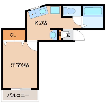 関屋駅 徒歩2分 3階の物件間取画像